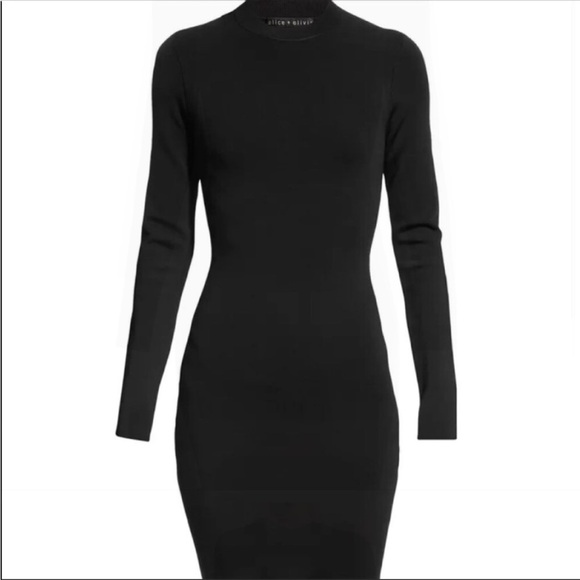 ALICE + OLIVIA Estelle Twist-Back Mini Bodycon Dress - Picture 4 of 5